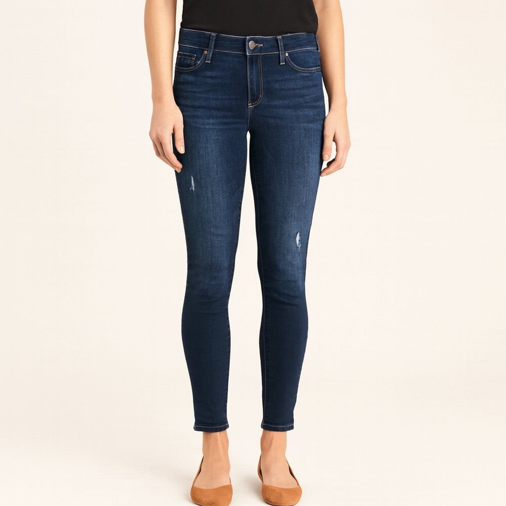 Rich and Skinny Heartbreak Jeans Womens 27 Blue Distressed Denim